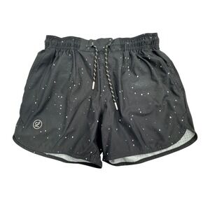 Legends Luka Shorts Womens Small Black 4-Way Stretch Split Curve Hem Drawstring